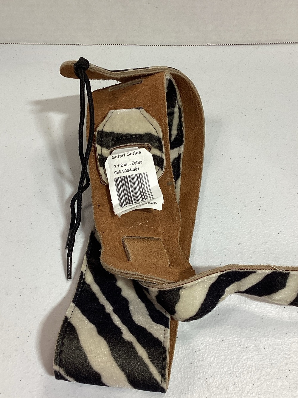 Zebra-Print Guitar Strap